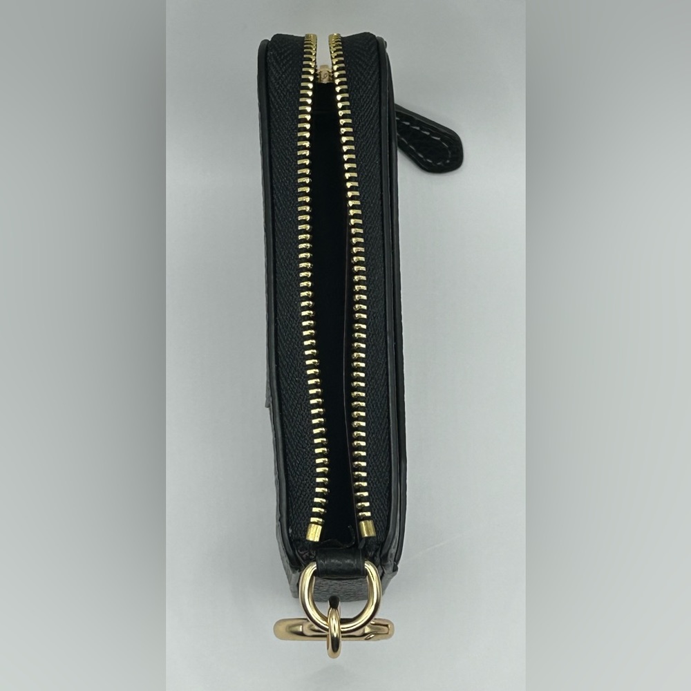 Coach Black Wallet with Gold Accents - Picture 3 of 5